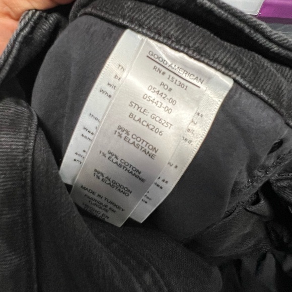 Good Classic Ripped High Waist Straight Leg Jeans In Black Size 6/28 - Picture 7 of 7